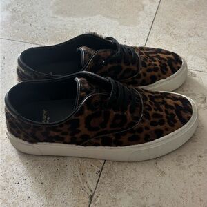 Saint Laurent YSL cheetah print sneakers